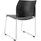National Public Seating Cafetorium Plastic Stack Chair, Charcoal 8820-11-20 - alternate 5